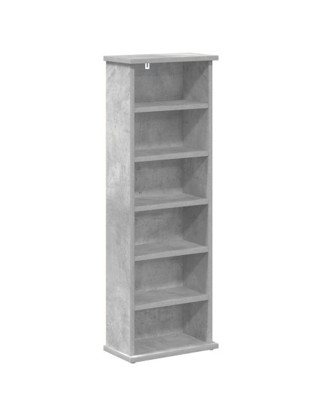 Mobile per CD Grigio Cemento 60 x 17 x 92 cm