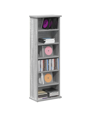 Mobile per CD Sonoma grigio 60 x 17 x 92 cm