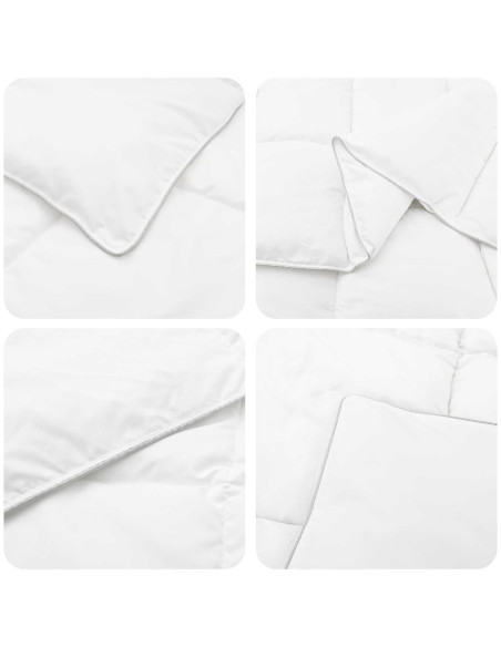 Set di Piumoni 3 pz Bianco Fibra di bambù