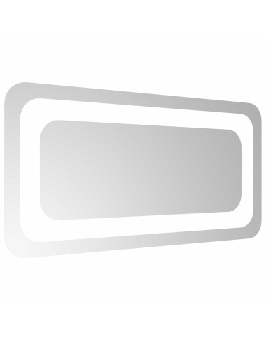 Specchio da bagno LED Trasparente 40 x 20 cm vetro temperato