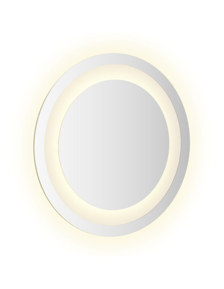 Specchio da bagno LED Trasparente Ø 30 cm vetro temperato