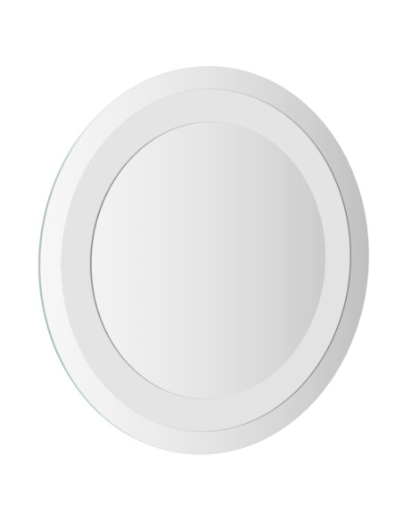 Specchio da bagno LED Trasparente Ø 30 cm vetro temperato