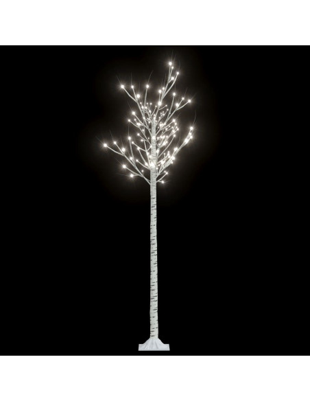 Albero Natale 200 LED 1,8m Salice Bianco Freddo Interno Esterno