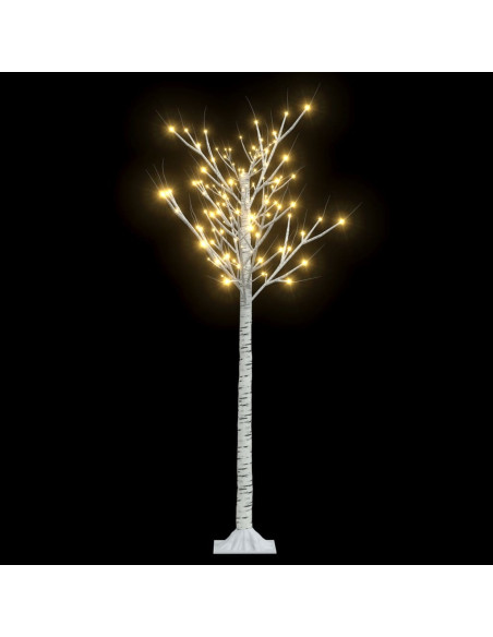 Albero Natale 156 LED 1,5 m Salice Bianco Caldo Interno Esterno