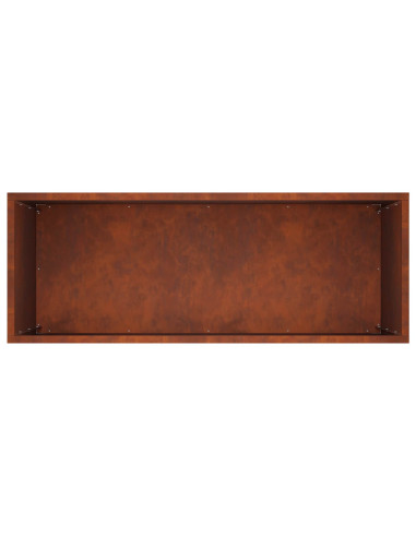 Vaso da giardino Ruggine 80 x 30 x 50 cm Acciaio Corten