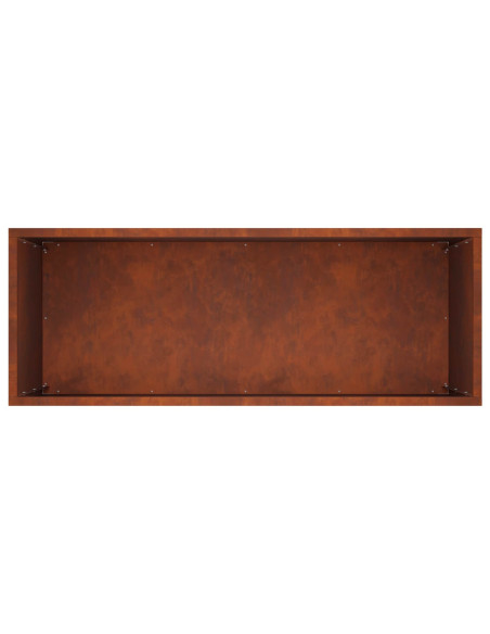 Vaso da giardino Ruggine 80 x 30 x 50 cm Acciaio Corten