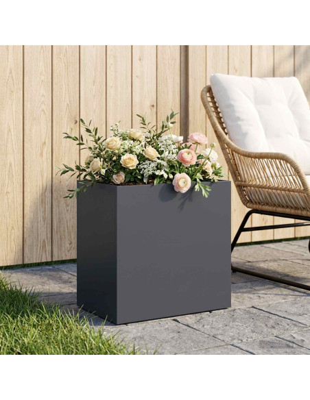 Vaso da giardino Antracite 50 x 30 x 40 cm