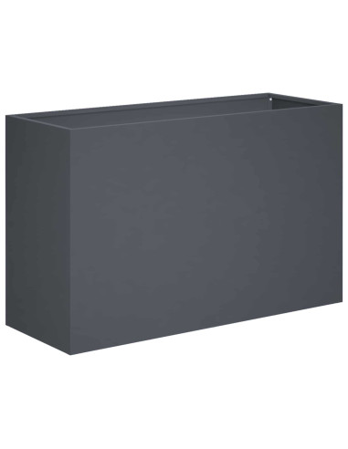 Vaso da giardino 2 pz Antracite 80 x 40 x 50 cm