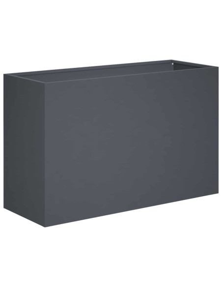 Vaso da giardino 2 pz Antracite 80 x 40 x 50 cm