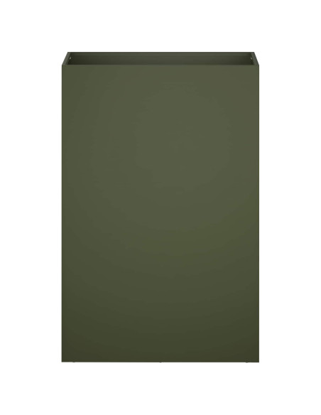 Vaso da giardino 2 pz Verde Oliva 50 x 30 x 75 cm