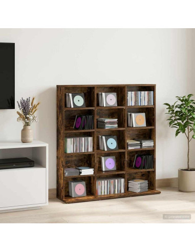 Mobile per CD Rovere Fumo 96 x 23,5 x 97,5 cm