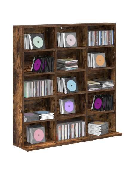 Mobile per CD Rovere Fumo 96 x 23,5 x 97,5 cm