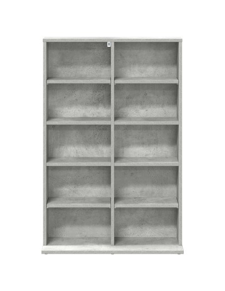 Mobile per CD Grigio Cemento 65 x 23,5 x 97,5 cm
