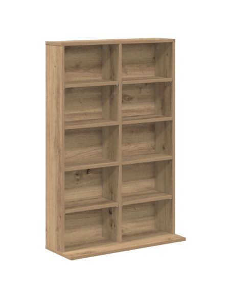 Mobile per CD 2 pz Rovere Artigianale 65 x 23,5 x 97,5 cm