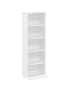 Mobile per CD Bianco 33 x 23,5 x 97,5 cm Legno ingegnerizzato 2