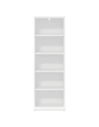 Mobile per CD Bianco 33 x 23,5 x 97,5 cm Legno ingegnerizzato