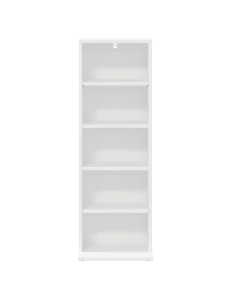 Mobile per CD Bianco 33 x 23,5 x 97,5 cm Legno ingegnerizzato