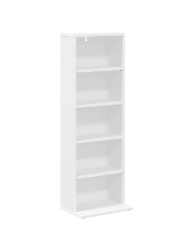 Mobile per CD 2 pz Bianco 33 x 23,5 x 97,5 cm