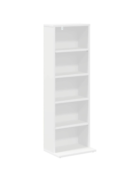 Mobile per CD 2 pz Bianco 33 x 23,5 x 97,5 cm