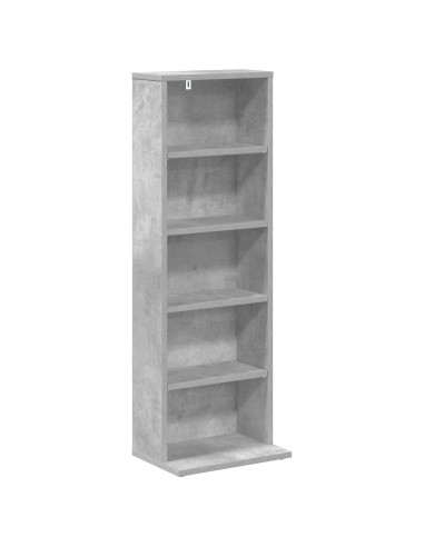 Mobile per CD Grigio Cemento 33 x 23,5 x 97,5 cm