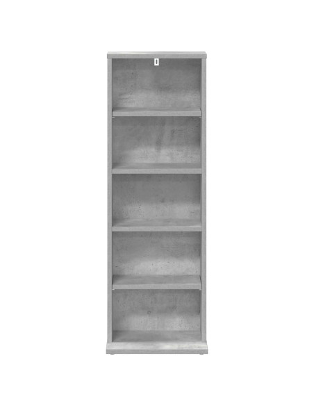 Mobile per CD Grigio Cemento 33 x 23,5 x 97,5 cm