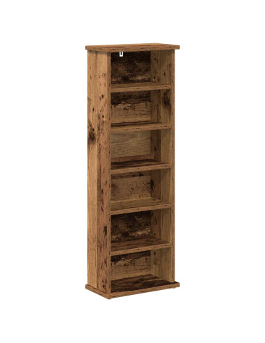 Mobile per CD 2 pz Legno antico 60 x 17 x 92 cm