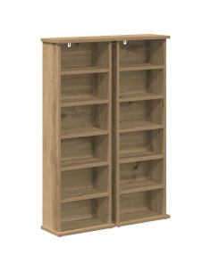 Mobile per CD 2 pz Rovere Artigianale 60 x 17 x 92 cm 2