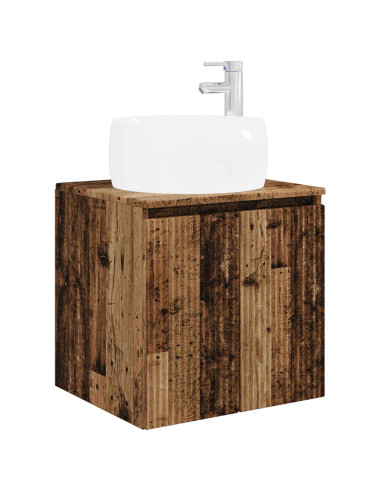 Set di Armadi da Bagno 3 pz Legno antico 49,5 x 44,5 x 66 cm