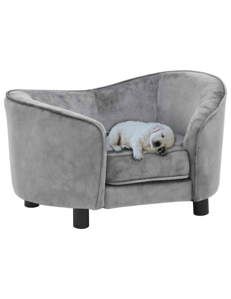 Divano per Cani Grigio 69x49x40 cm in Peluche