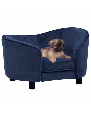 Divano per Cani Blu 69x49x40 cm in Peluche