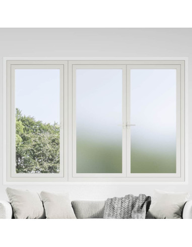 Pellicole per Finestre Smerigliate Grigie in PVC