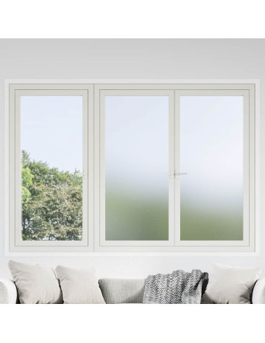Pellicole per Finestre Smerigliate Grigie in PVC