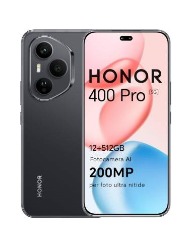 Honor 400 Pro 12+512GB 6.7"5G Midnight Black DS ITA