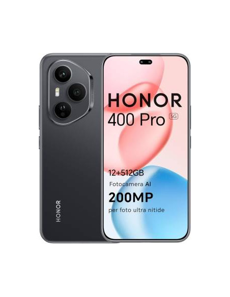 Honor 400 Pro 12+512GB 6.7"5G Midnight Black DS ITA