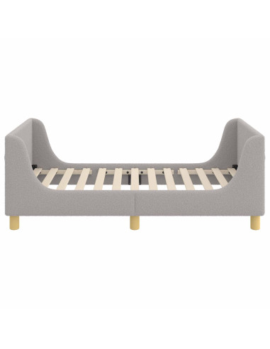 Struttura letto bambini con testata Grigio Chiaro 80x160 cm