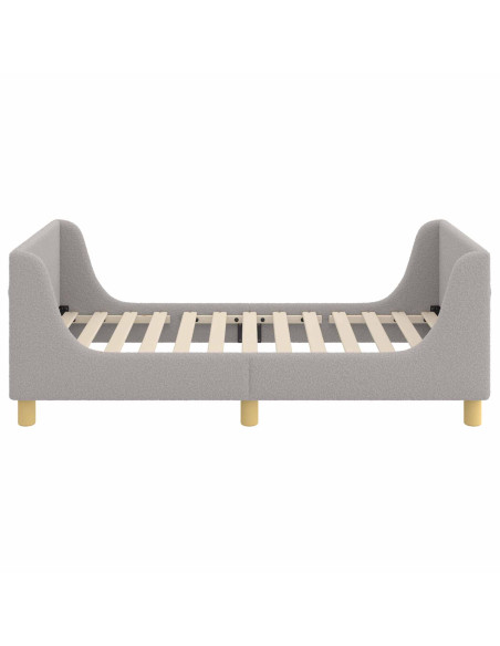 Struttura letto bambini con testata Grigio Chiaro 80x160 cm