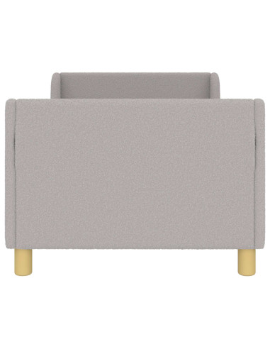 Struttura letto bambini con testata Grigio Chiaro 80x160 cm