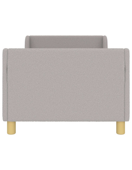 Struttura letto bambini con testata Grigio Chiaro 80x160 cm