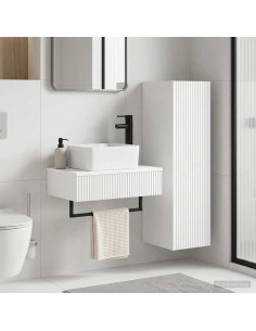 Set di mobili per il bagno 2 pz Bianco 33 x 34,5 x 100 cm