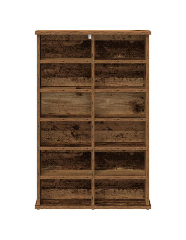 Mobile per CD Legno antico 60 x 17 x 92 cm Legno ingegnerizzato
