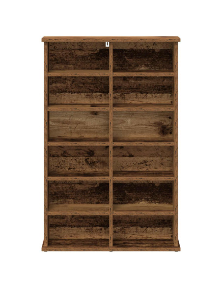 Mobile per CD Legno antico 60 x 17 x 92 cm Legno ingegnerizzato