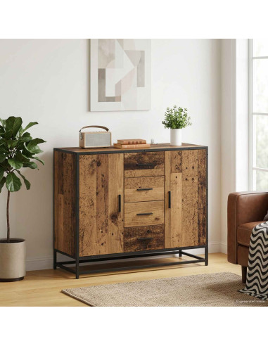 Credenza Legno antico 92 x 35 x 76 cm Legno ingegnerizzato