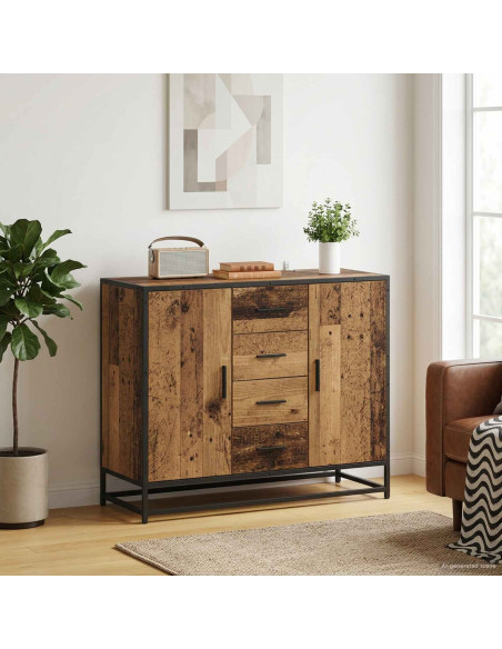 Credenza Legno antico 92 x 35 x 76 cm Legno ingegnerizzato