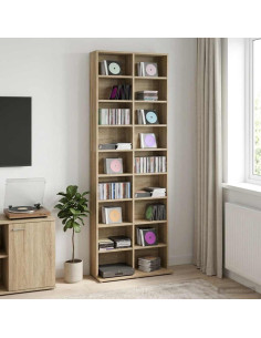 Mobile per CD Rovere Sonoma 65 x 23,5 x 175 cm