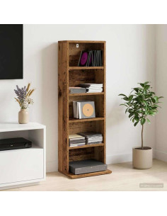 Mobile per CD Legno antico 33 x 23,5 x 97,5 cm