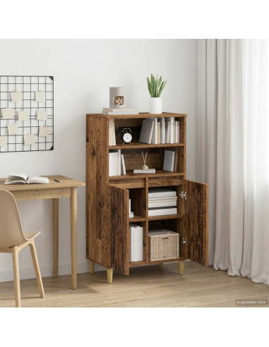 Credenza Legno di quercia 60 x 36 x 110 cm Legno ingegnerizzato