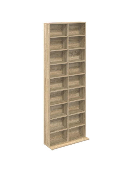 Mobile per CD Rovere Sonoma 65 x 23,5 x 175 cm