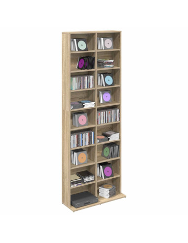 Mobile per CD Rovere Sonoma 65 x 23,5 x 175 cm
