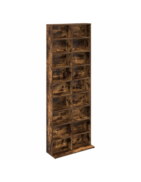 Mobile per CD Rovere Fumo 65 x 23,5 x 175 cm