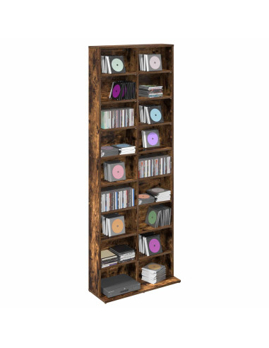 Mobile per CD Rovere Fumo 65 x 23,5 x 175 cm